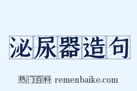 泌尿器造句是什么意思的图片